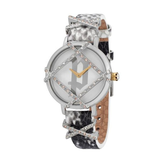 Gray Leather Watch