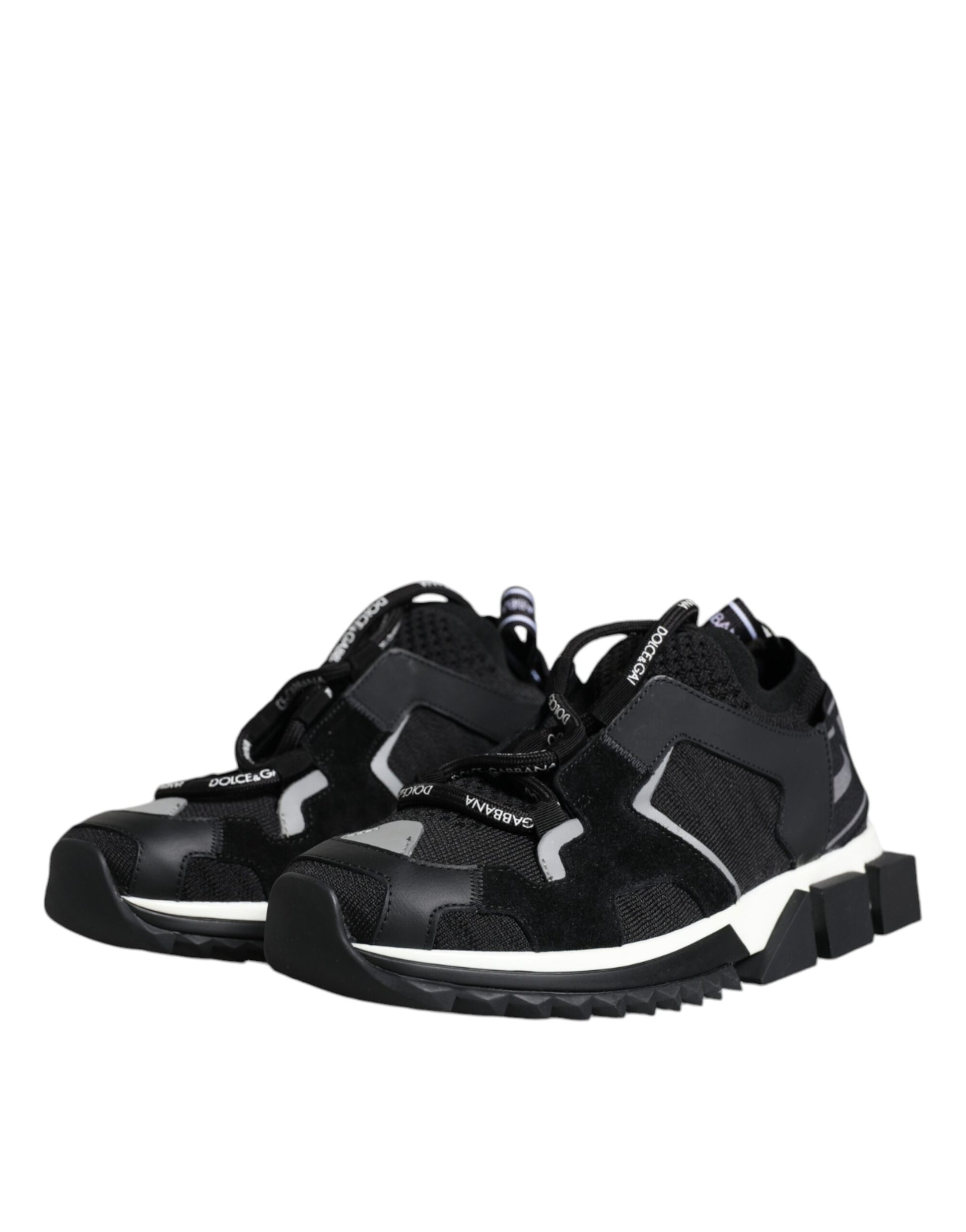 Black Mesh Sorrento Trekking Sneakers Shoes