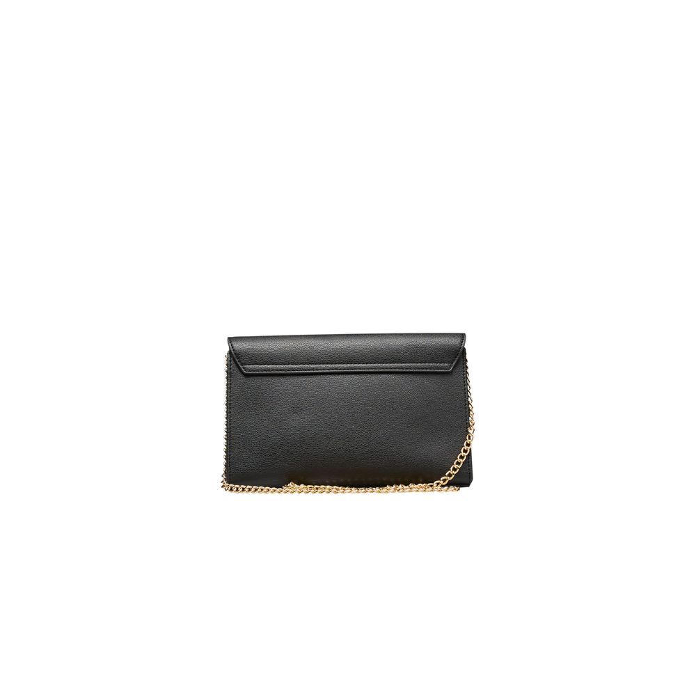 Black Polyethylene Women Crossbody Bag