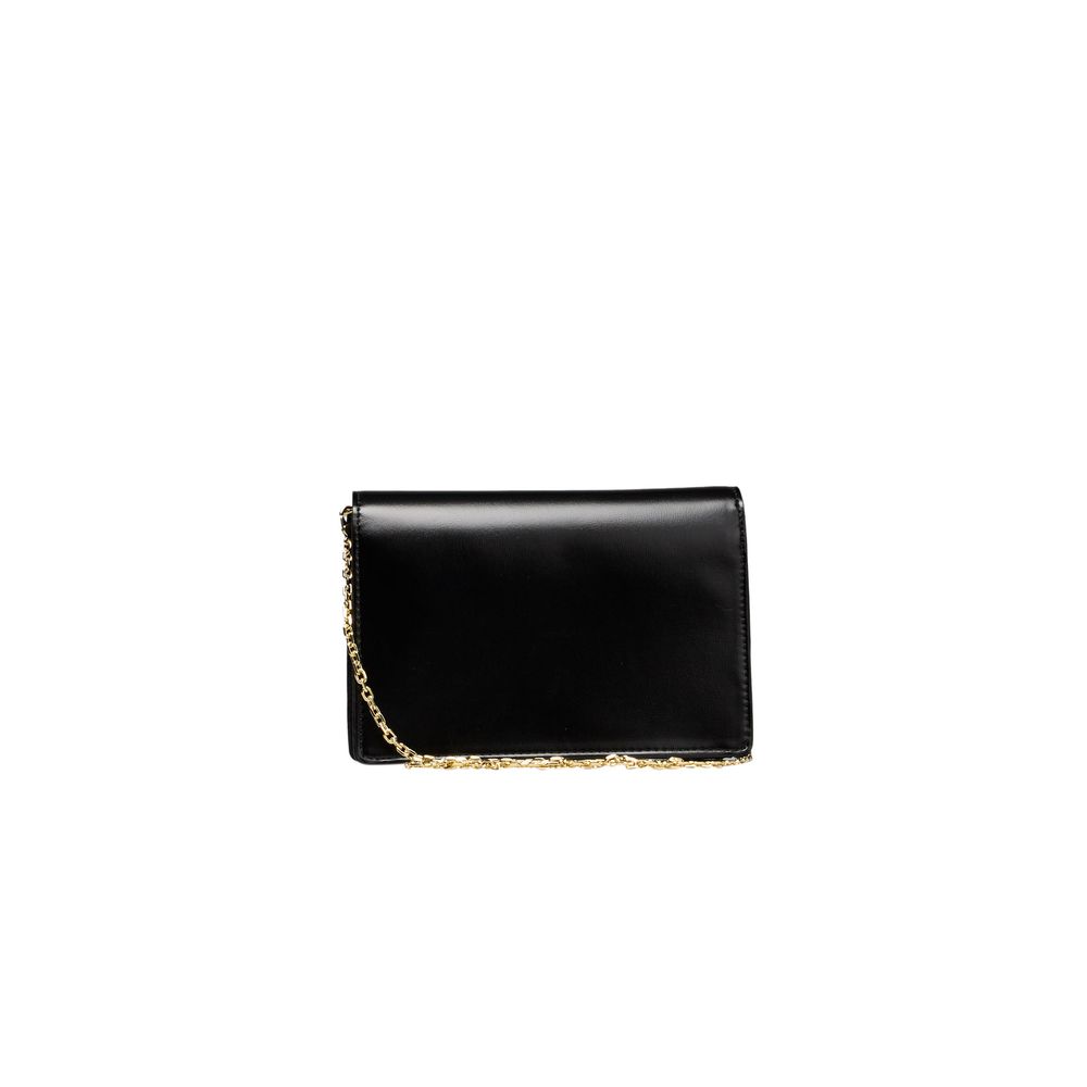 Black Polyethylene Women Crossbody Bag