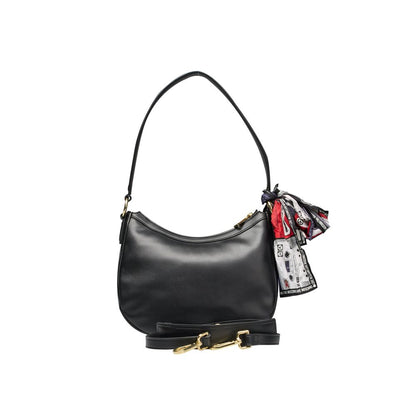 Black Polyethylene Women Handbag