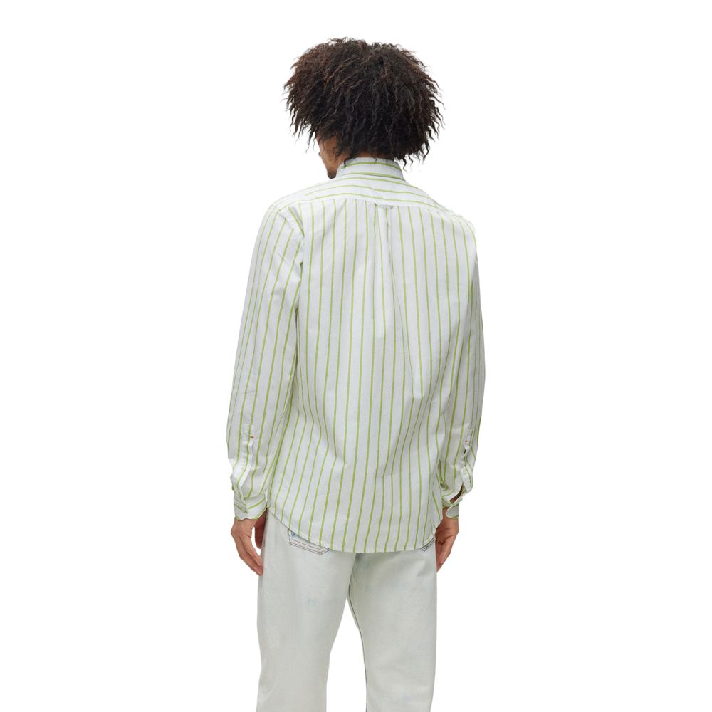 Green Cotton Dress Shirt