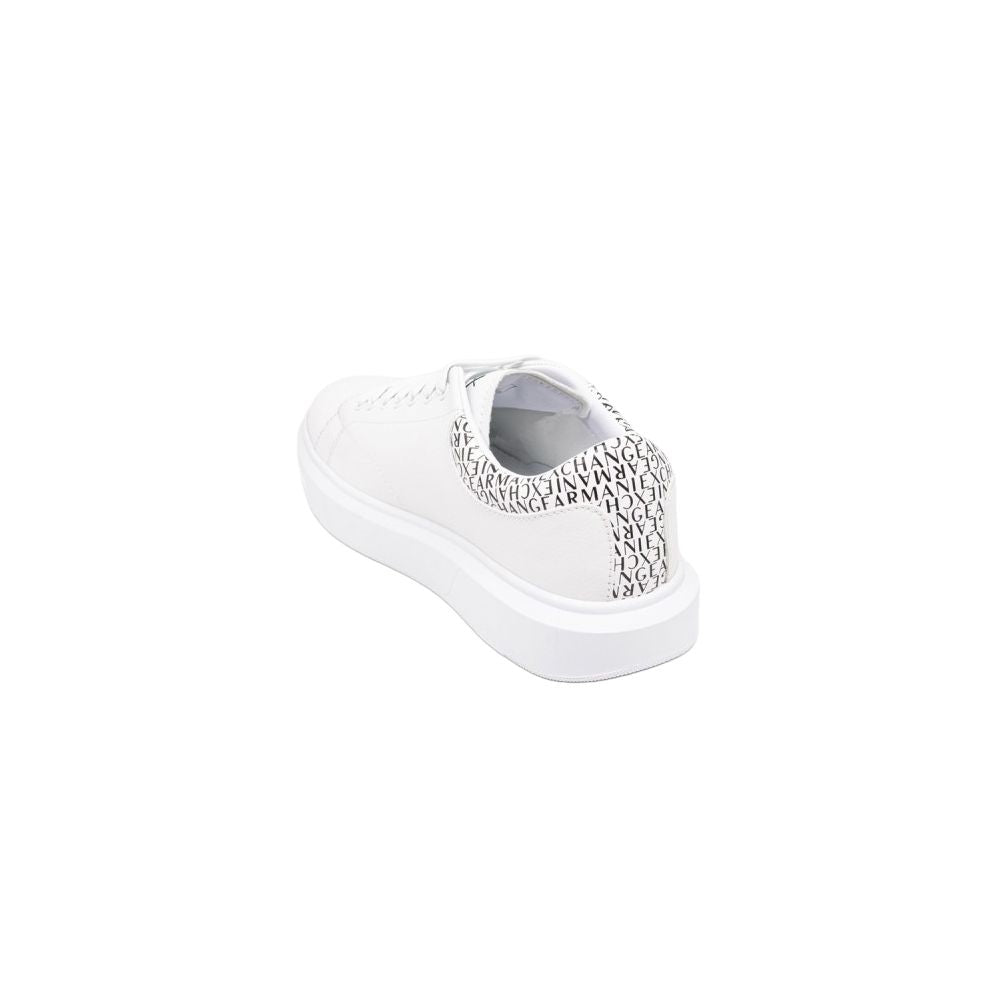 White Polyester Sneaker