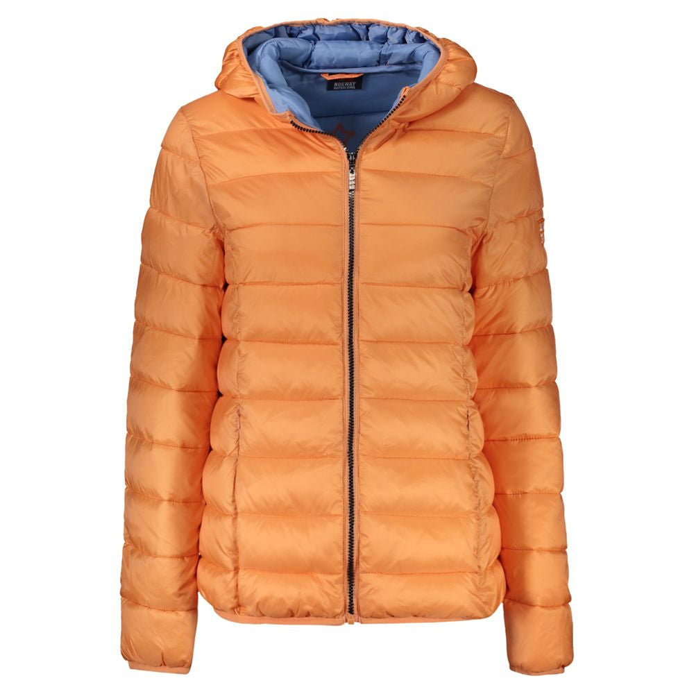 Orange Polyamide Jackets & Coat