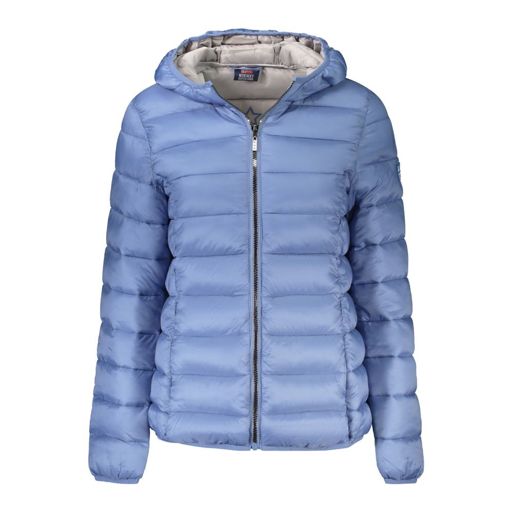 Light Blue Polyamide Jackets & Coat