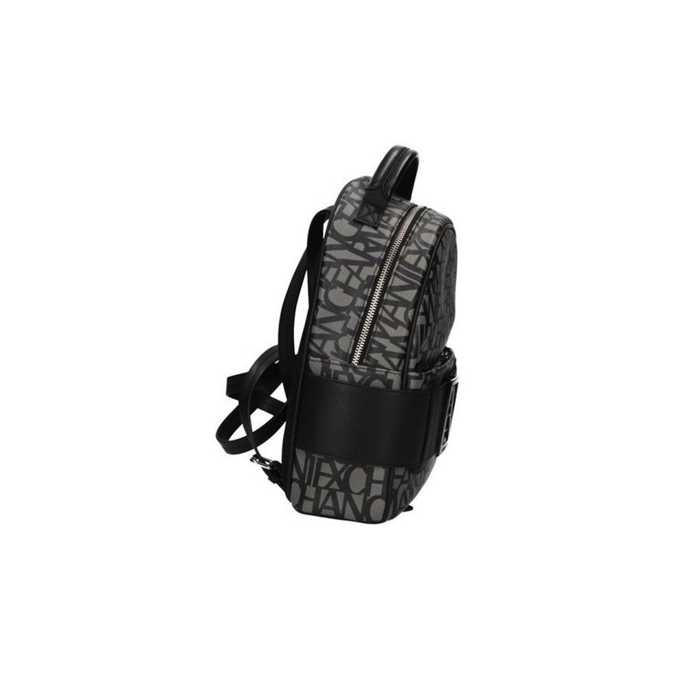 Black Cotton Backpack