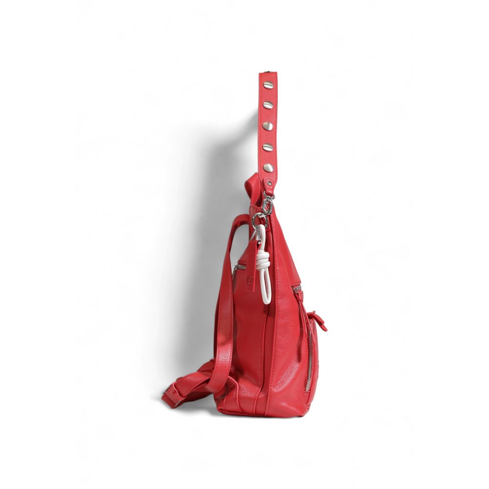 Red Polyethylene Backpack