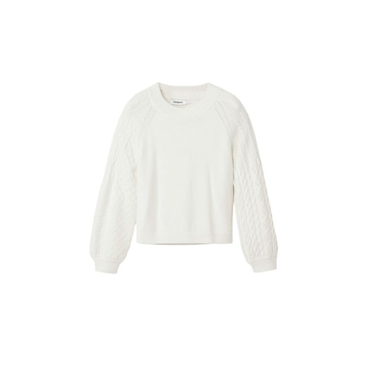 White Viscose Sweater