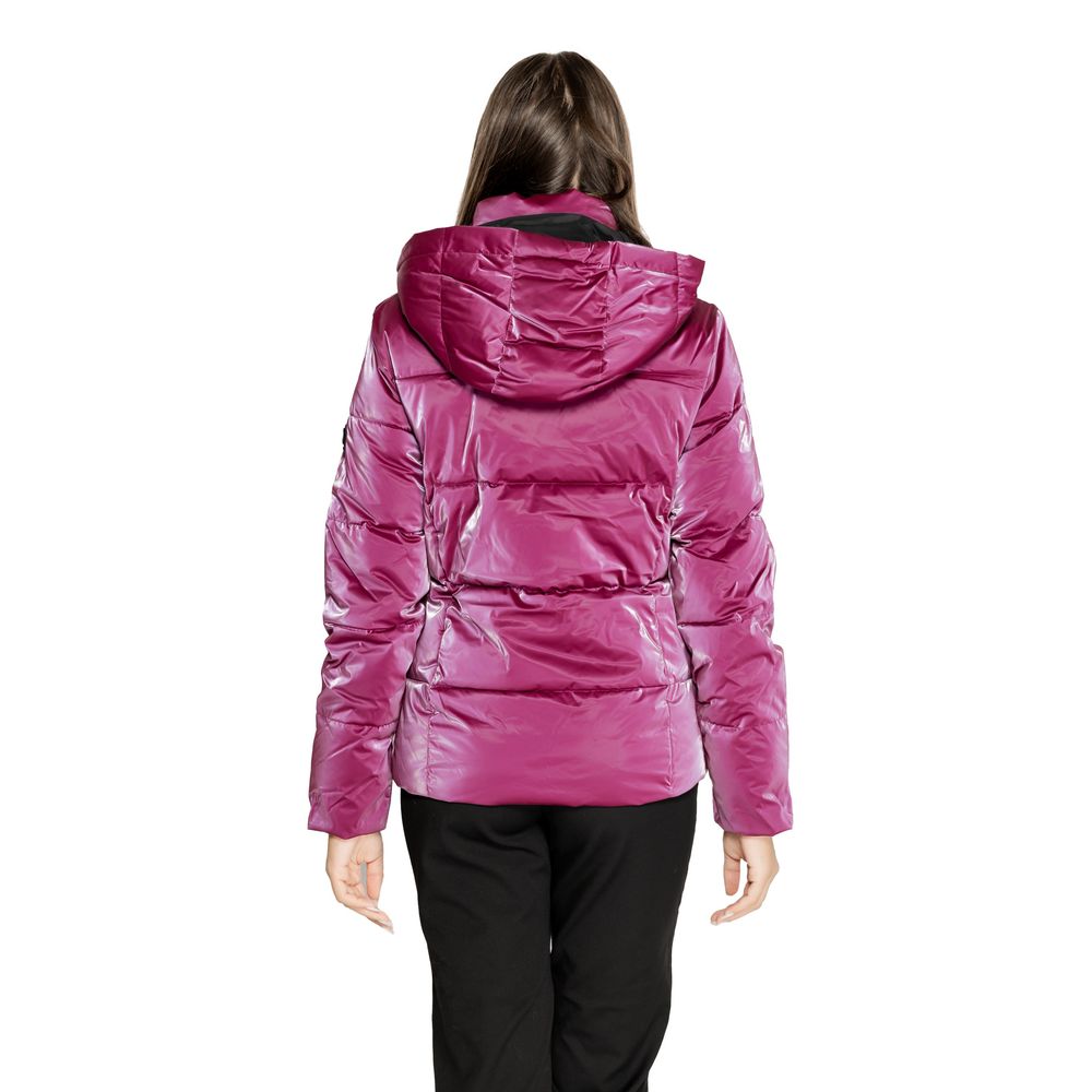 Purple Polyester Jackets & Coat