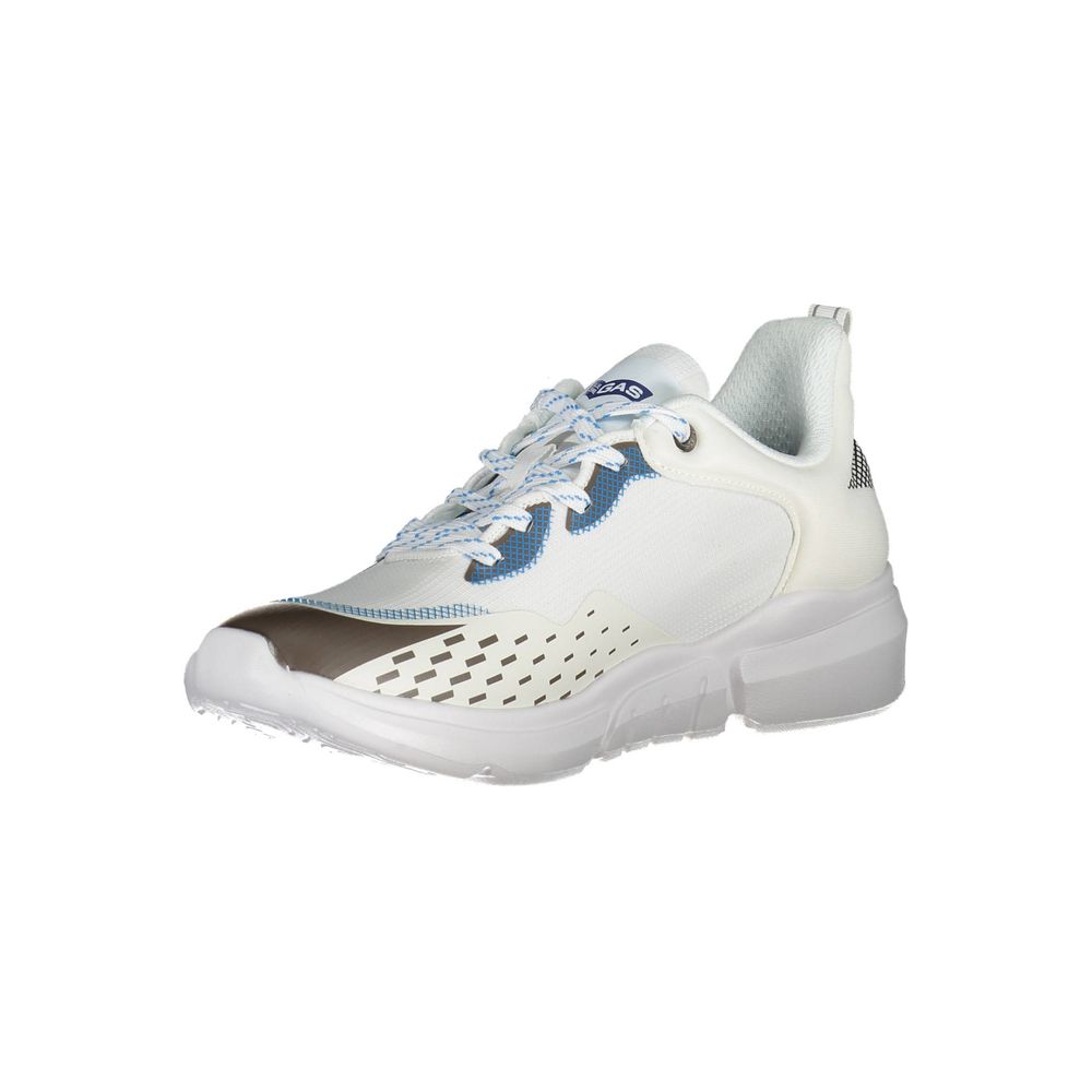 White Artificial Leather Sneaker