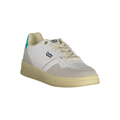 White Artificial Leather Sneaker