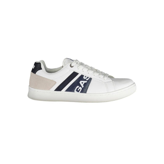 White Artificial Leather Sneaker