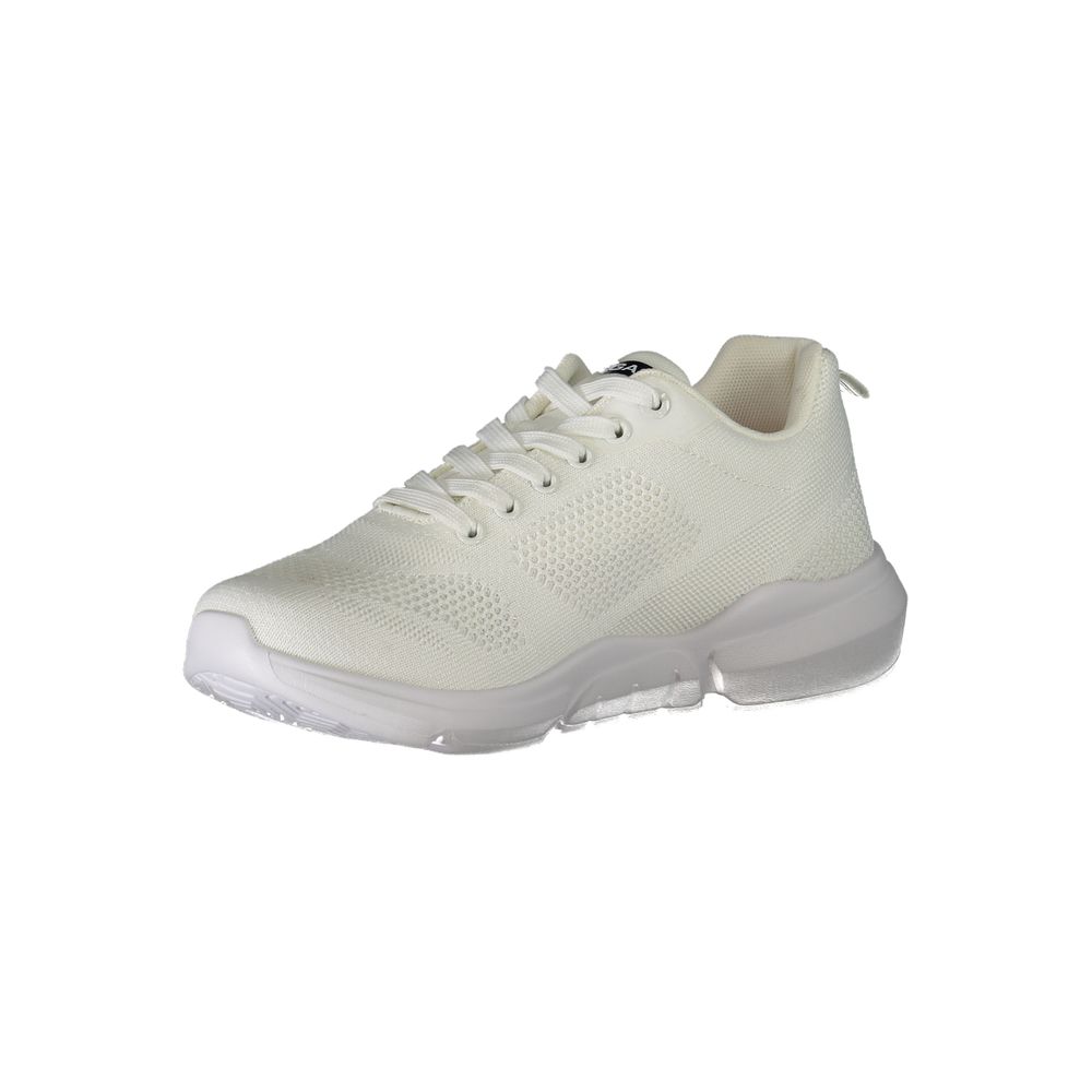 White Polyester Sneaker