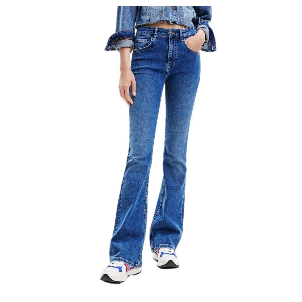 Blue Cotton Jeans & Pant