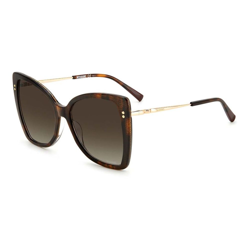 Brown Metal Sunglasses