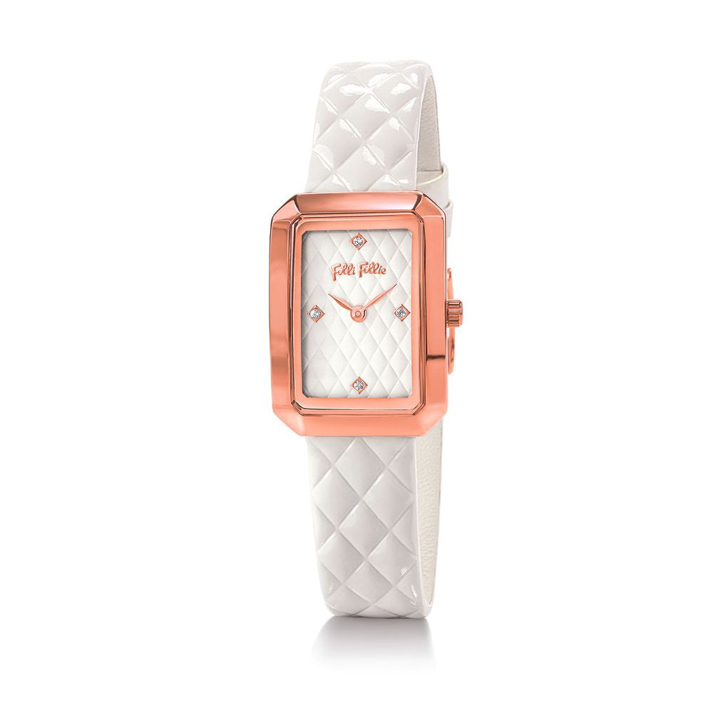 White Leather Watch