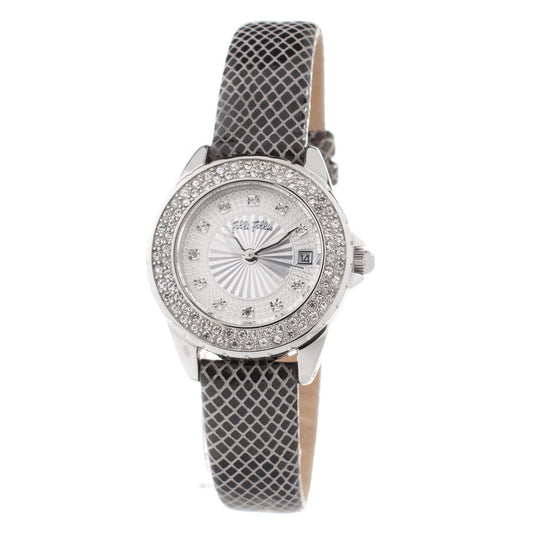 Gray Leather Watch