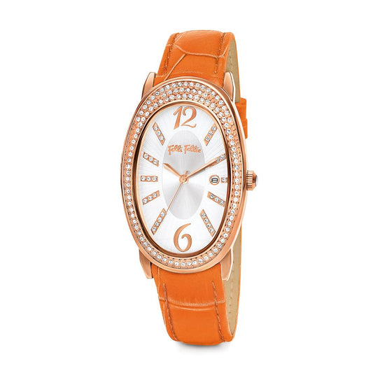 Orange Leather Watch