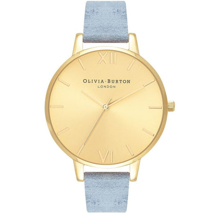 Blue Artificial Leather Watch
