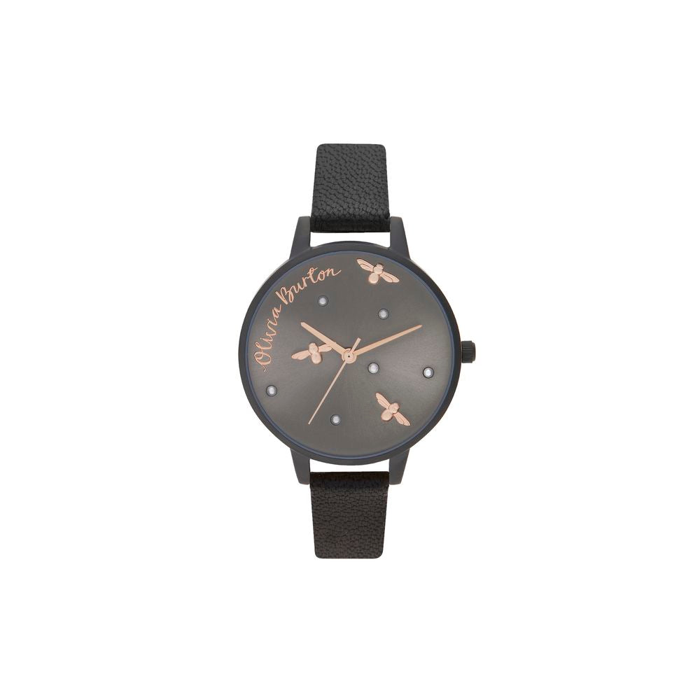 Black Leather Watch