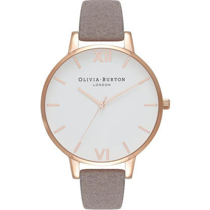 Gray Artificial Leather Watch