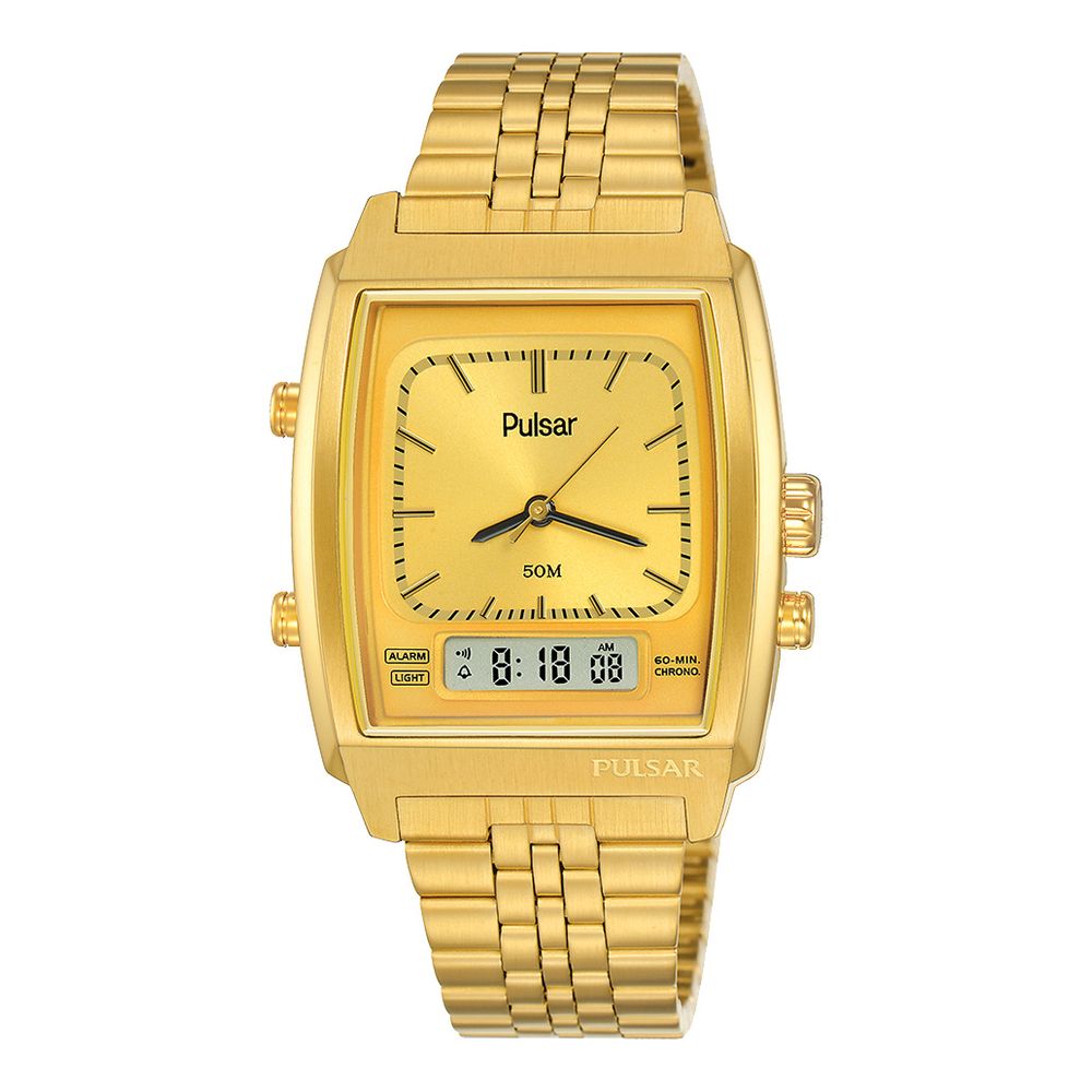 Gold Steel Watch