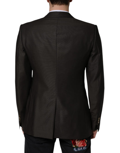 Blazer Brown Green Bee Wool Jacket Coat