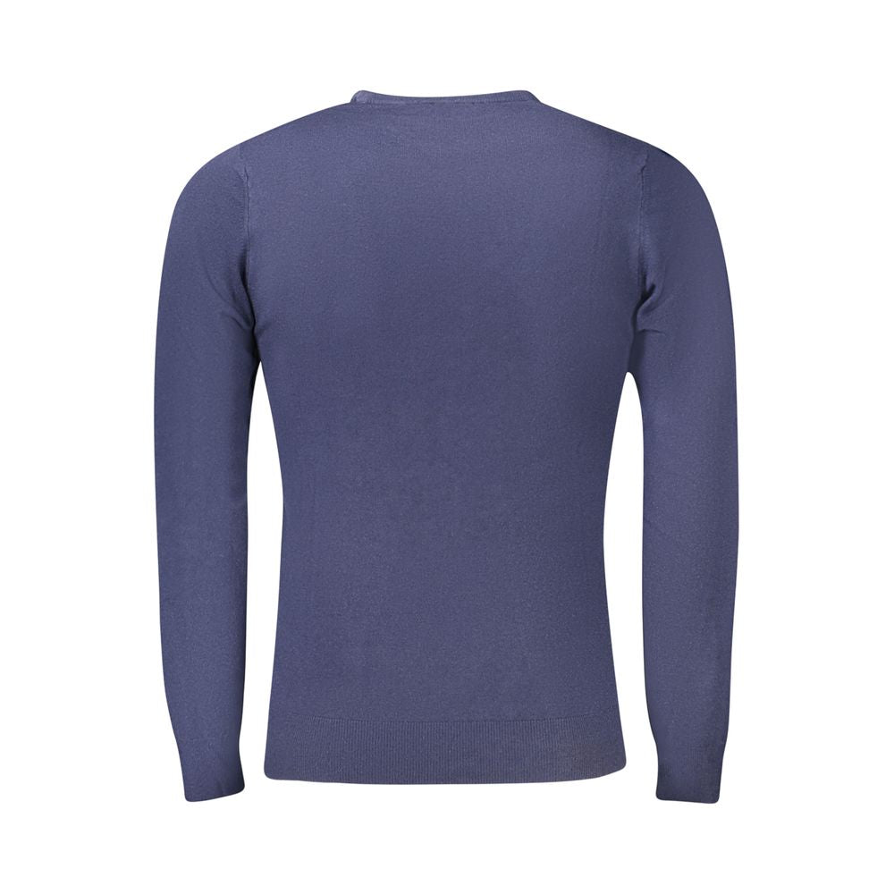 Blue Polyester Sweater