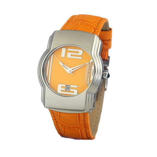 Orange Leather Watch