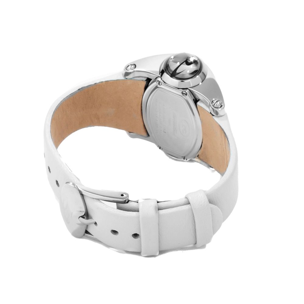 White Leather Watch