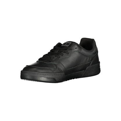 Black Polyester Sneaker