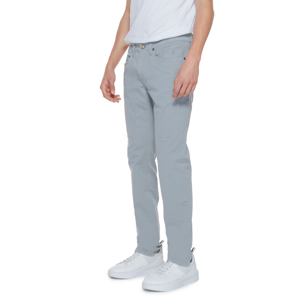 Gray Cotton Jeans & Pant