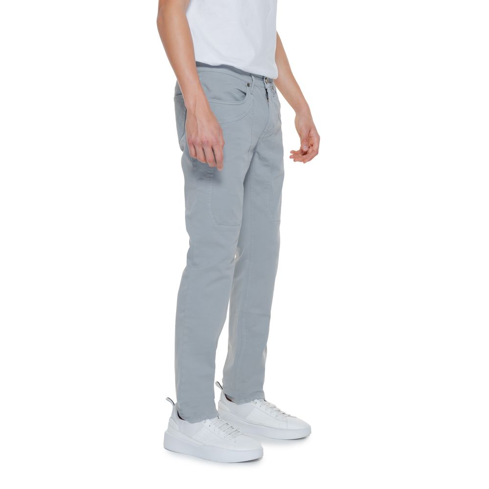 Gray Cotton Jeans & Pant