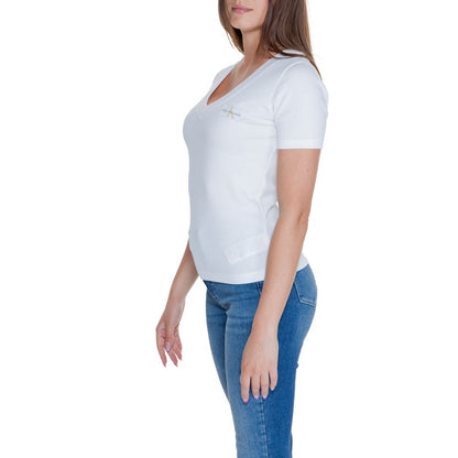 White Cotton Rigenerato Tops & T-Shirt