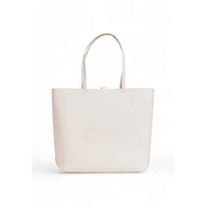 Cream Polyethylene Handbag