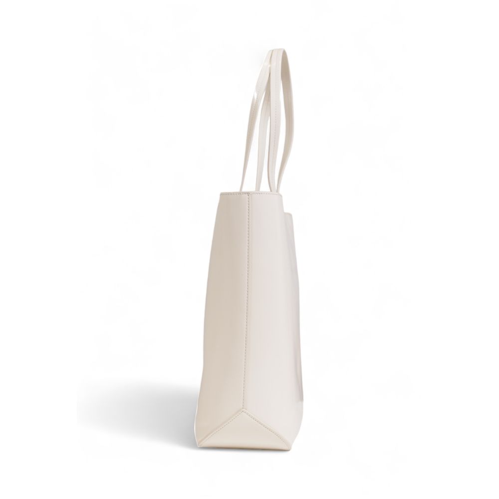 Cream Polyethylene Handbag