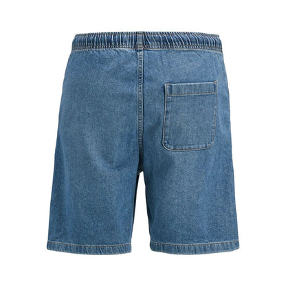Light Blue Cotton Bermuda
