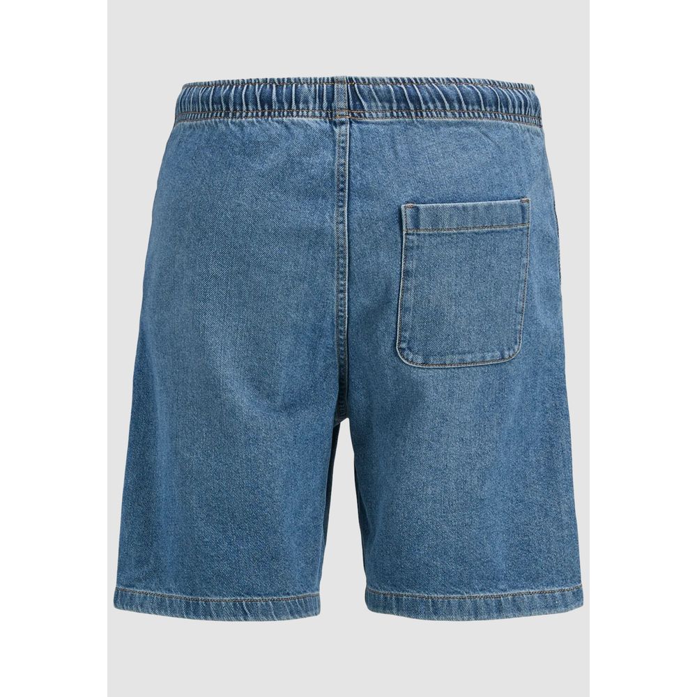 Light Blue Cotton Bermuda