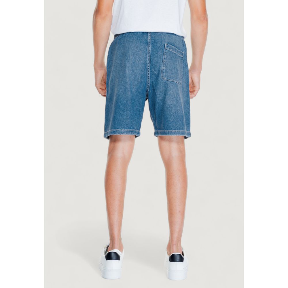 Light Blue Cotton Bermuda
