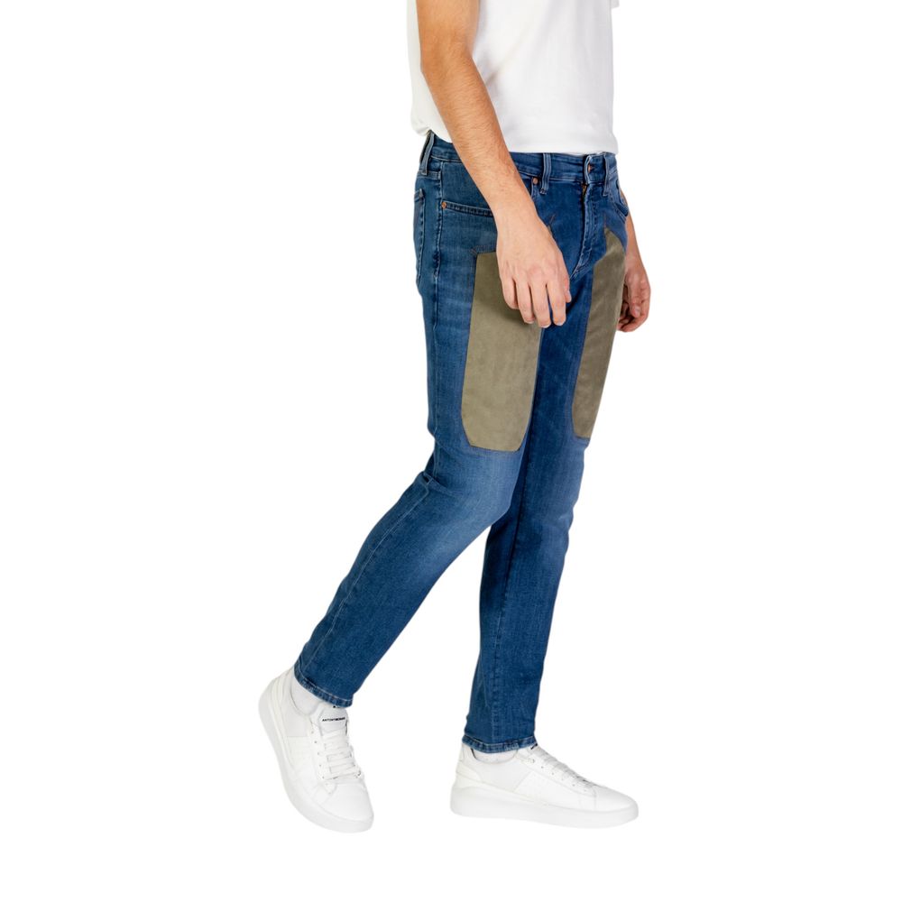 Blue Cotton Jeans & Pant