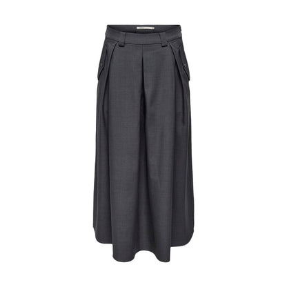 Gray Polyester Skirt