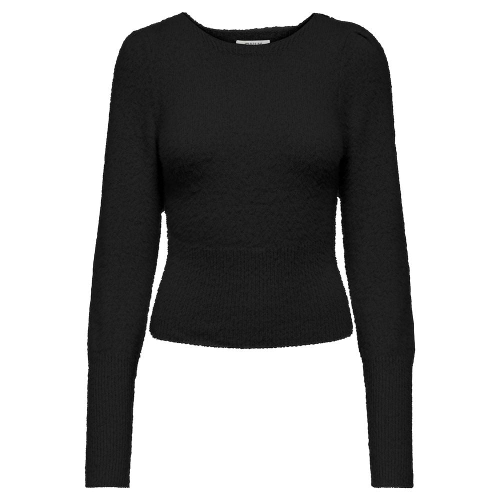 Black Nylon Sweater