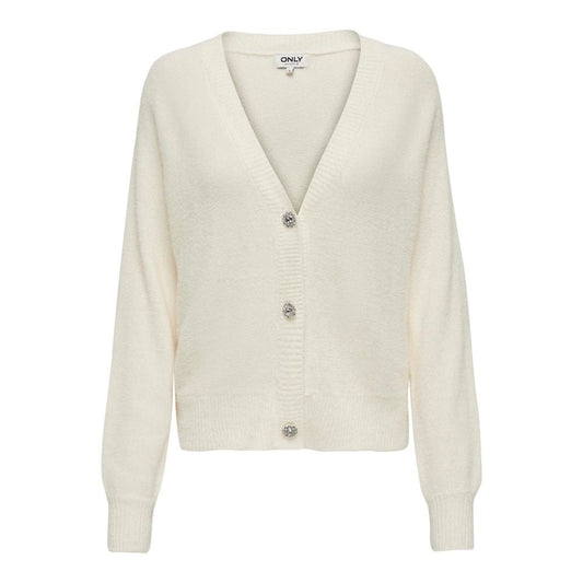 Cream Nylon Cardigan