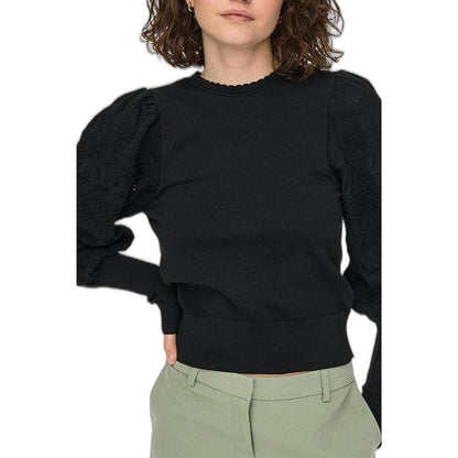 Black Polyester Tops & T-Shirt