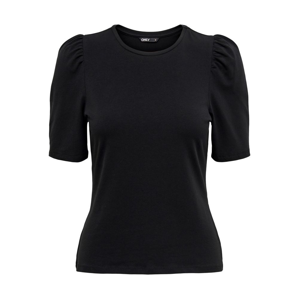 Black Cotton Tops & T-Shirt