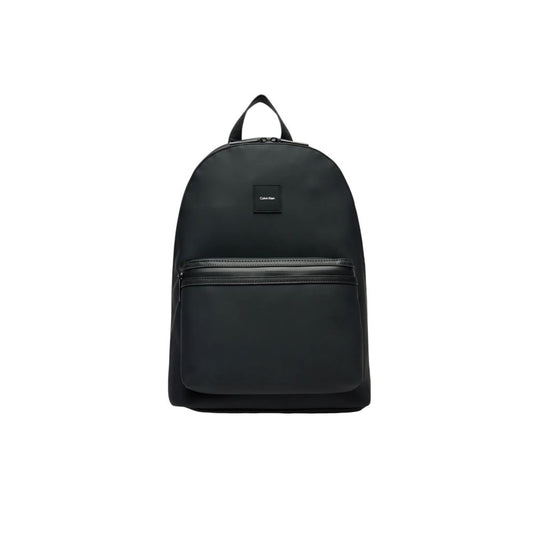 Black Polyester Backpack