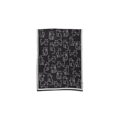 Black Viscose Scarf