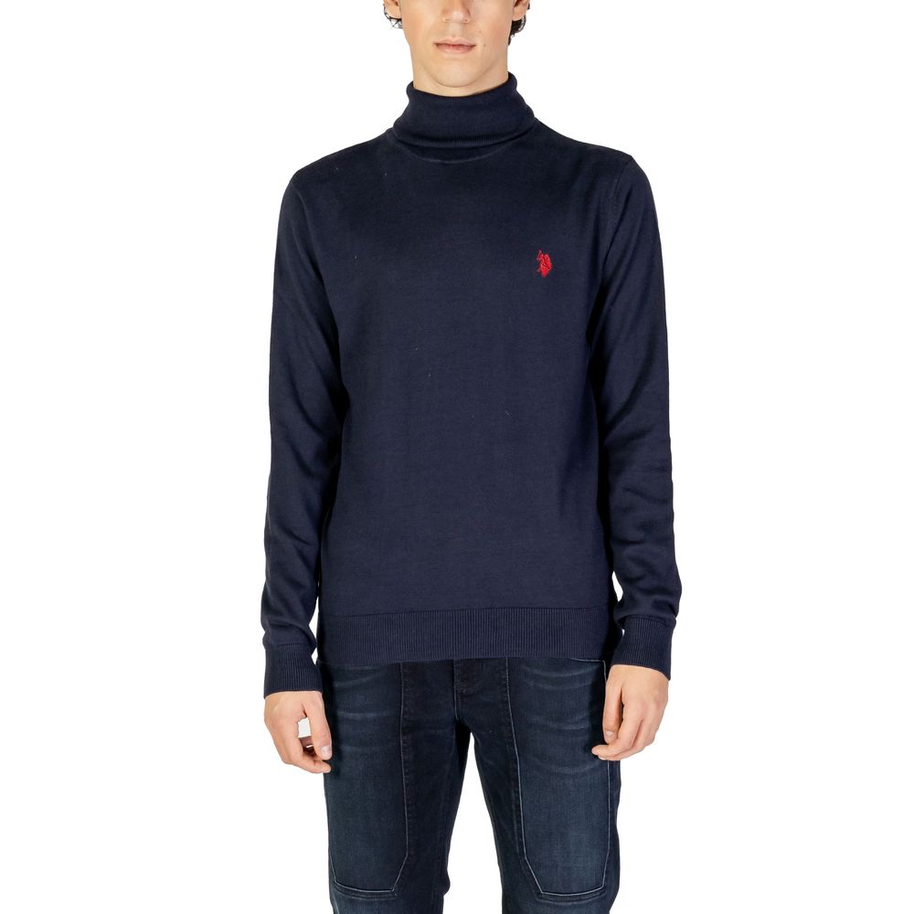 Blue Cotton Turtleneck