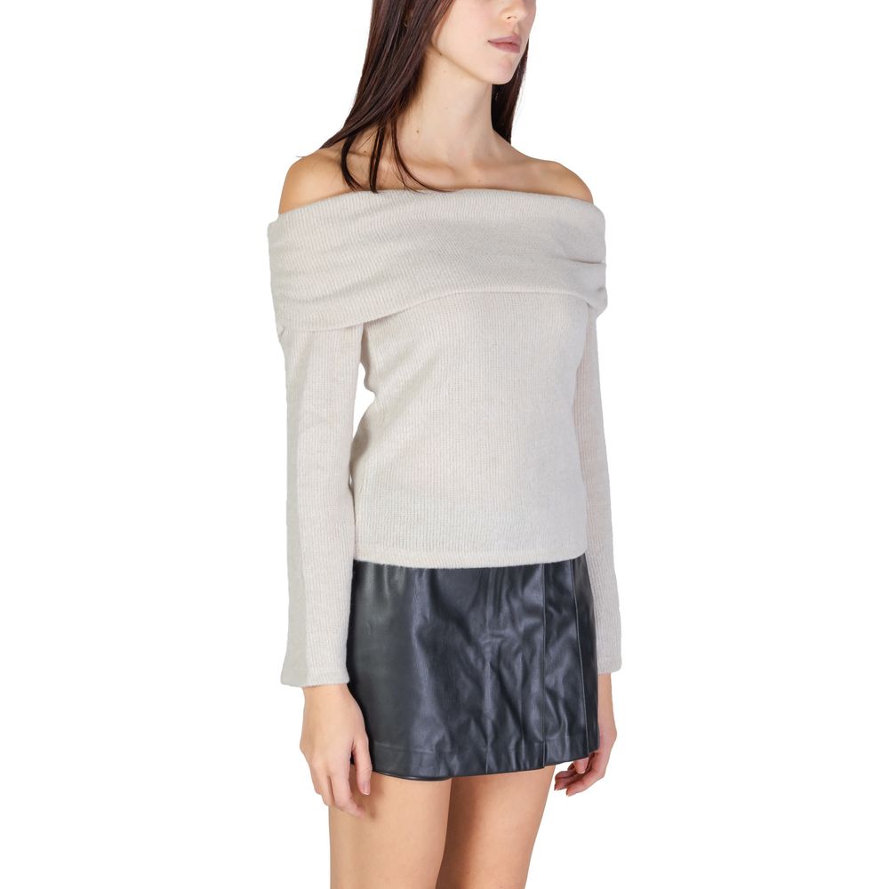 Beige Recycled Polyester Sweater