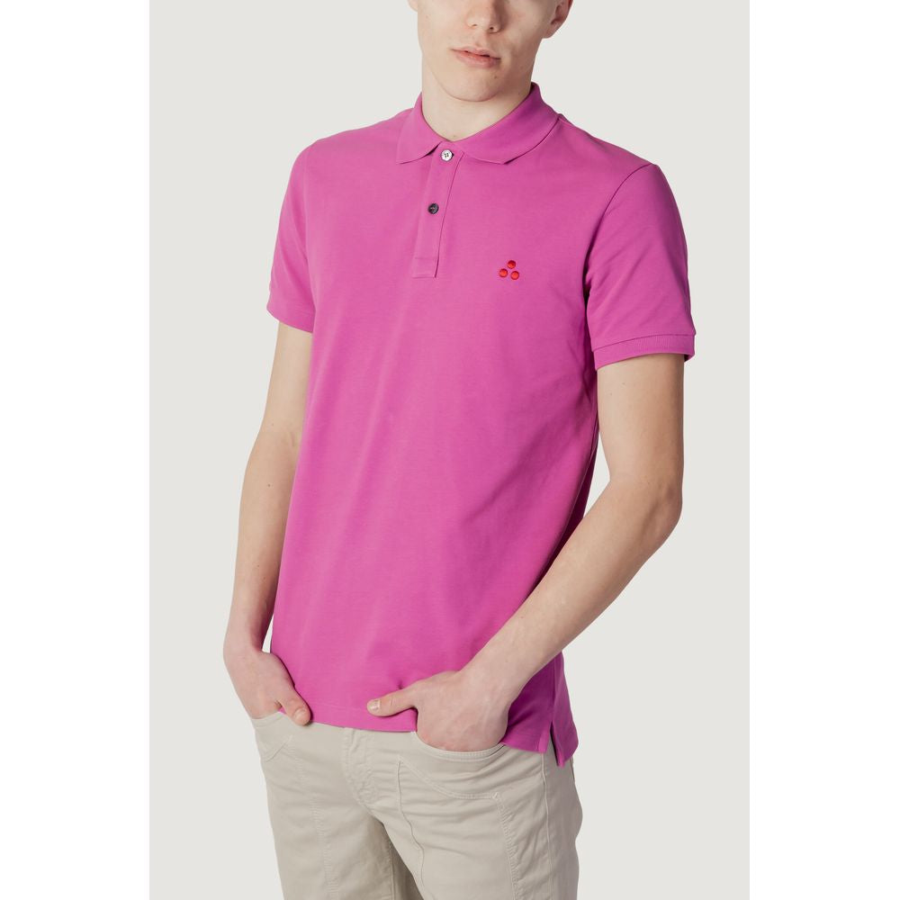 Pink Cotton Polo Shirt